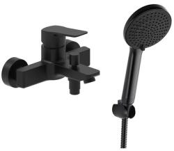 SAT Kád csaptelep SAT Cube Way fürdőkádas készlettel 150 mm fekete matt SATBSCU222CSET1 (SATBSCU222CSET1)