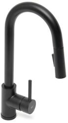 SAT Mosogató csaptelep SAT lehajtható kar fekete matt SATBSD289KC (147473401A1)