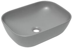 SAT Mosdó lapra SAT Infinitio 45, 5x32, 5 cm szürke mat túlfolyás nélkül SATINF4532LGRM (C136-78105MH)