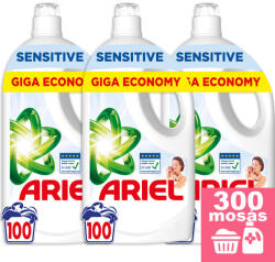 Ariel Sensitive Folyékony Mosószer 3x4, 5L 300 Mosás