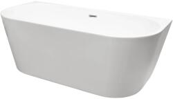 BALNEO Viva fal mellé szerelhető fűrdőkád 150x75 cm ovális fehér J0101010102-1 (J01010101021)