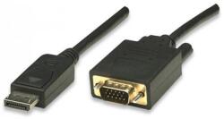 TECHLY 1.8m VGA/DisplayPort 1, 8 M VGA (D-Sub) Fekete (ICOC-DSP-V-018) (ICOC-DSP-V-018)