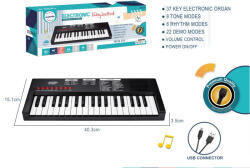 Mamido Gyermek billentyűzet mikrofonnal 37 billentyűs fekete (MT1616)