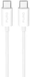 PURO TPE 25W USB-C - USB-C 3m kábel - Fehér