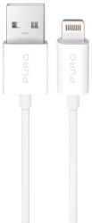 PURO TPE 12W USB-A - Lightning kábel 2m - Fehér