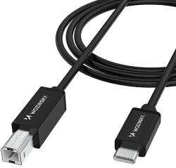 Wozinsky WKDDY2S USB-B - USB-C kábel 2m - fekete