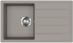 Evido EASY 45 S gránit mosogató, 760 x 440 mm, platina (442068) - watermarkt