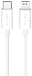 PURO TPE 20W USB-C - Lightning kábel 3m - Fehér
