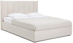 Bonami Bézs kárpitozott ágyneműtartós franciaágy ágyráccsal 180x200 cm Thessa Bold Line - Bonami Selection