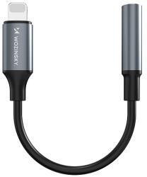 Wozinsky WALJ-01 Lightning adapter - 3, 5 mm-es mini jack - fekete