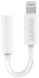 Dudao audio adapter fejhallgató adapter Lightning - 3, 5 mm-es mini jack csatlakozóval, fehér (L16i fehér)