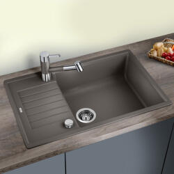 BLANCO Zia XL 6 S Compact Silgranit 78x50 cm mosogató csepegtető felülettet és távműködtetővel, vulkánszürke 527396 (527396)