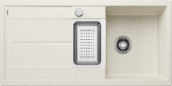 BLANCO Metra 6 S két medencés Silgranit 100x50 cm mosogató rozsdamentes acél tállal, törtfehér 527116 (527116)