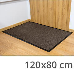 Szennyfogó szőnyeg, lábtörlő, gumírozott hátoldallal (120x80 cm) barna (Lábtörlő 80x120 L-60 - barna)