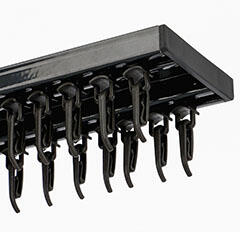 Gardinia Como - Alumínium függönysín szett (antracit) - 2 sor - 210 cm (CO210S)