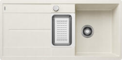 BLANCO Metra 6S-F Silgranit két medencés 99x49 cm mosogató rozsdamentes acél tállal, törtfehér 527118 (527118)