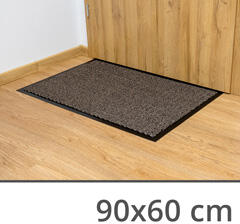  Szennyfogó szőnyeg, lábtörlő, gumírozott hátoldallal (90x60 cm) barna (Lábtörlő 60x90 L-60 - barna)