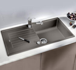 BLANCO Zia XL 6 S Silgranit 100x50 cm mosogató távműködtetővel és csepegtető felülettel, vulkánszürke 527399 (527399) - szaniteronline