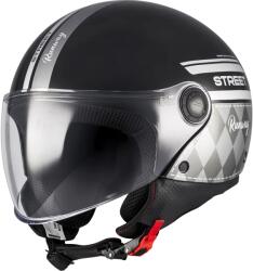 MT Helmets Cască de motocicletă deschisă MT Street S Runway B2 negru-gri (MT1338D03B21)