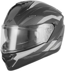 NOX Cască integrală pentru motocicletă NOX N304-S REVO negru mat-argintiu (AIM140-2786)