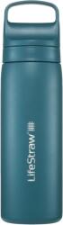 LifeStraw Rozsdamentes Acél Vízszűrő Palack; 18oz; Laguna Teal LGV418TLWW (LGV418TLWW)