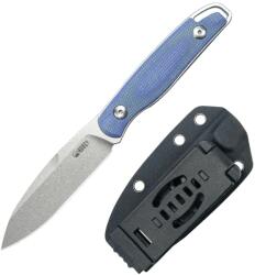 KUBEY Dust Devil Gyöngyszórt 14C28N Kék Micarta Kydex Tok Tek-Lok Rögzítéssel KU357D (KU357D)