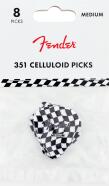 Fender 351 Celluloid Wavy Checkerboard pengetők