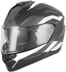 NOX Cască integrală pentru motocicletă NOX N304-S REVO negru mat-alb (AIM140-2787)
