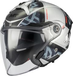 MT Helmets Cască de motocicletă deschisă MT Cosmo SV Arrow C2 gri-negru (MT1361D20C21)