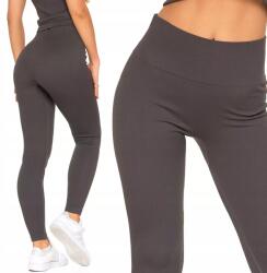 Moraj női bordázott sport leggings, magas derék, Size L/XL