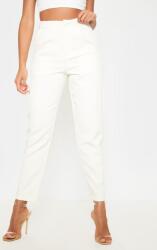 Prettylittlething Ecru Nadrág, Size 40, 98% poliészter, 2% elasztán, fehér