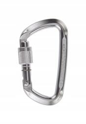 Climbing technology Karabiner Climbing Technology D-alakú, csavaros, 19mm, ezüst (D-Shape CF SG (Screw Gate) - silver)
