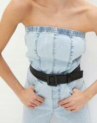 Bonprix 90-es Szalma Női Öv, fekete, műbőr (923454)