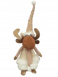  Karácsonyi Rén Szarvas Elk, álló, bézs-arany, 41cm (23095778)
