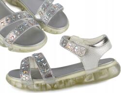 Clibee szandál, Size 26, ezüst-holo (AB-39)