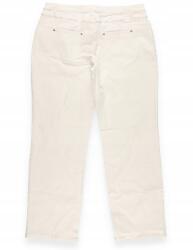 Bonprix Női Egyenes Szárú Nadrág, Size 46, fehér, 98% pamut