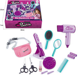 Mamido Gyermek fodrász készlet hajszárítóval és hajformázóval, világítással Hairdresser Set MT1364 (MT1364) - mamido