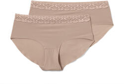 Tchibo - 2 női magas derekú alsó - nő - méret L 44/46 - bézs