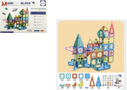 Mamido Set magnetic de construcție colorat 108 piese MT1588 (MT1588) Jucarii de constructii magnetice