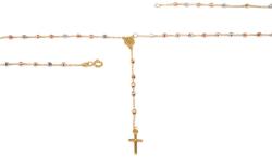 Ékszershop Tricolor arany rózsafüzér nyaklánc (1328434)