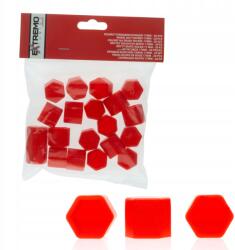 EinParts Csavarfedők Takarósapkák 17MM 20 Darabos Szett Piros (EPTUNING034)