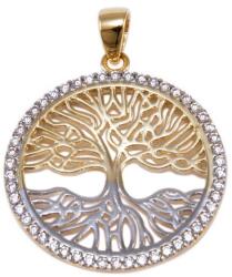 Ékszershop Bicolor köves életfa arany medál (1325684)