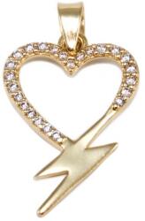 Ékszershop Köves szív arany medál (1298151)