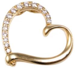 Ékszershop Köves szív arany medál (1301599)
