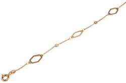 Ékszershop Áttört betétes köves arany karlánc (1328445)