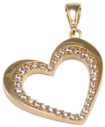 Ékszershop Köves szív arany medál (1302891)