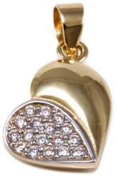Ékszershop Köves szív arany medál (1311081)