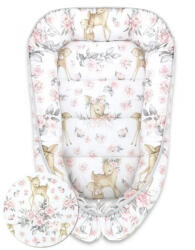  Baby Shop babafészek 70x93 cm - Rózsaszín őzike