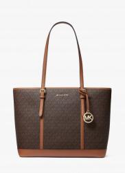 Michael Kors Jet Set Large Logo Tote, barna, eco bőr, 43×29×16cm (35T0GTVT3V)