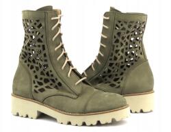 Eksbut női bokacipő, bőr, zöld, Size 35-41 (7F-6983-R64)